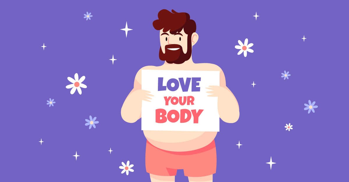 Body Positivity Includes Men Too Banner